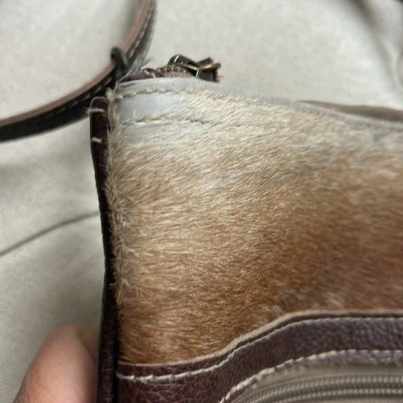 Myra Crossbody Tangled Vine S-3393 Leather & Hairon Cowhide Western - Picture 5 of 12